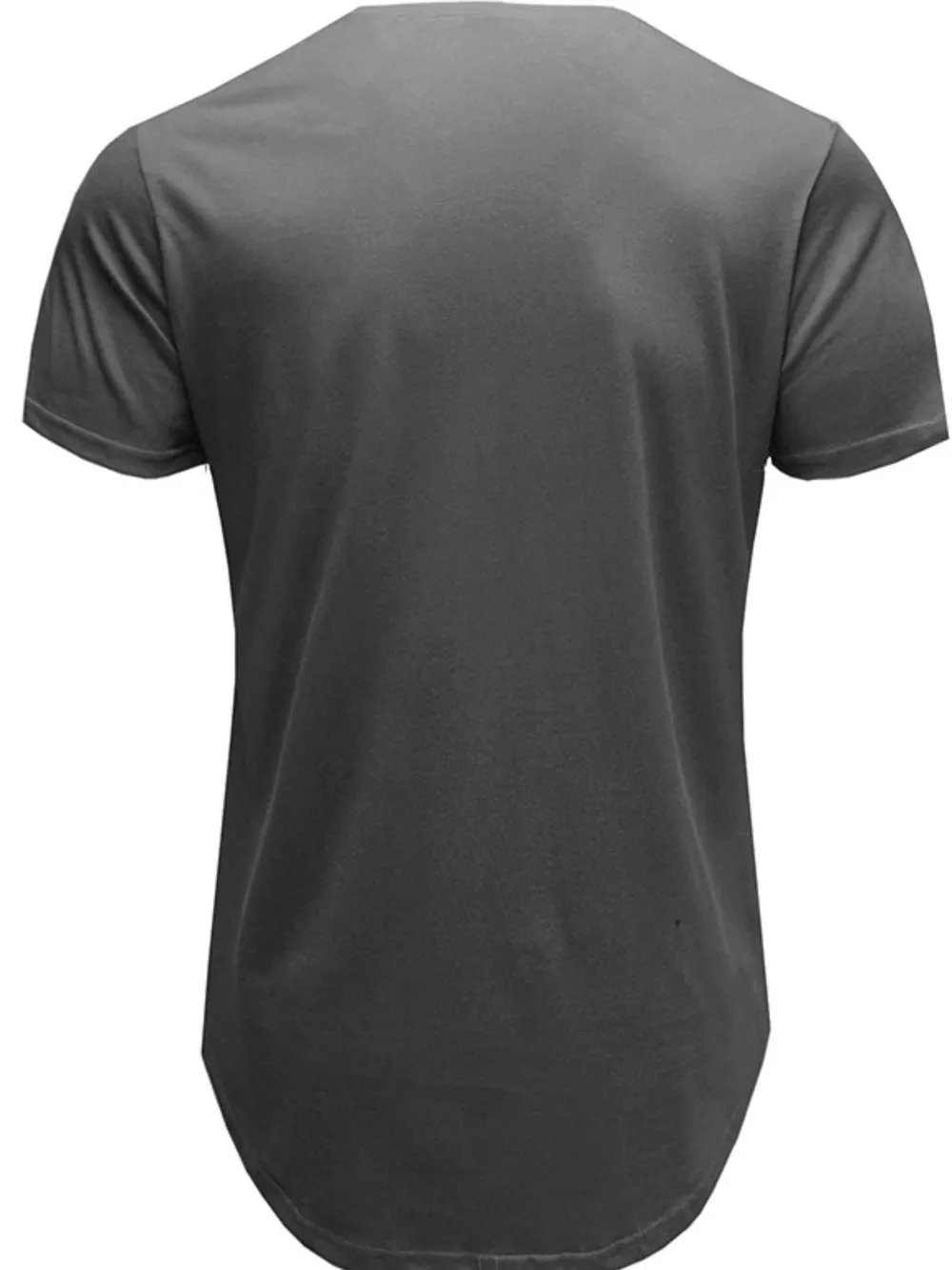 Men's Basic Curved Hem T-Shirt, image 2