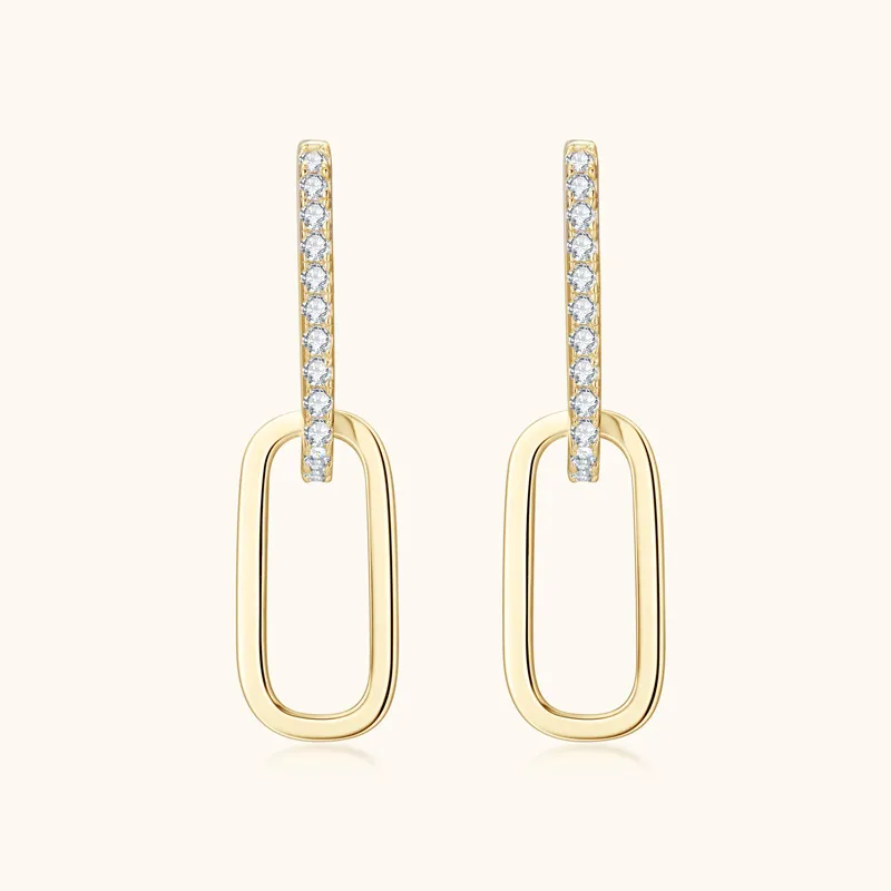 925 Sterling Silver Moissanite Earrings, image 2