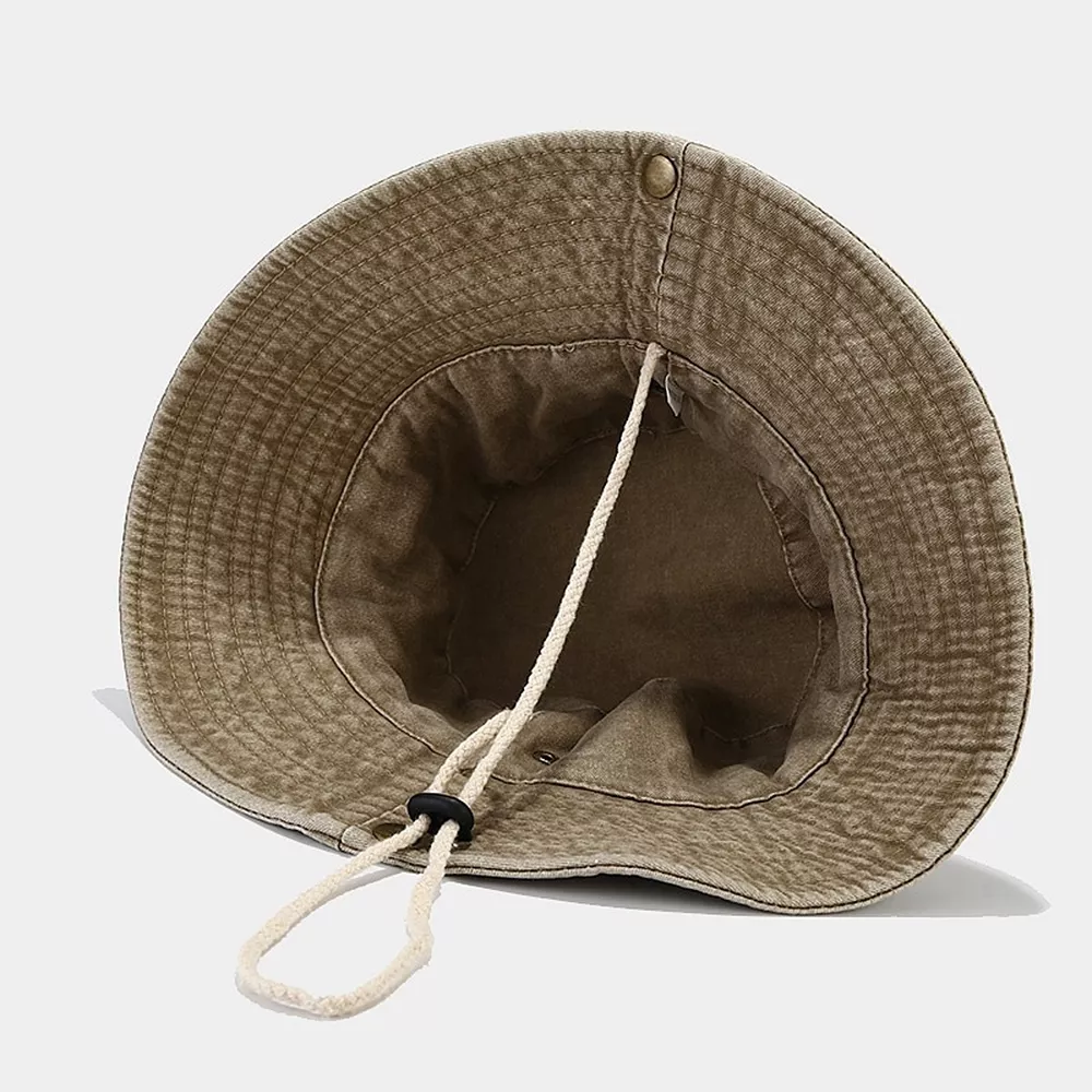 Wide-Brim Sun Protection Bucket Hat, image 5