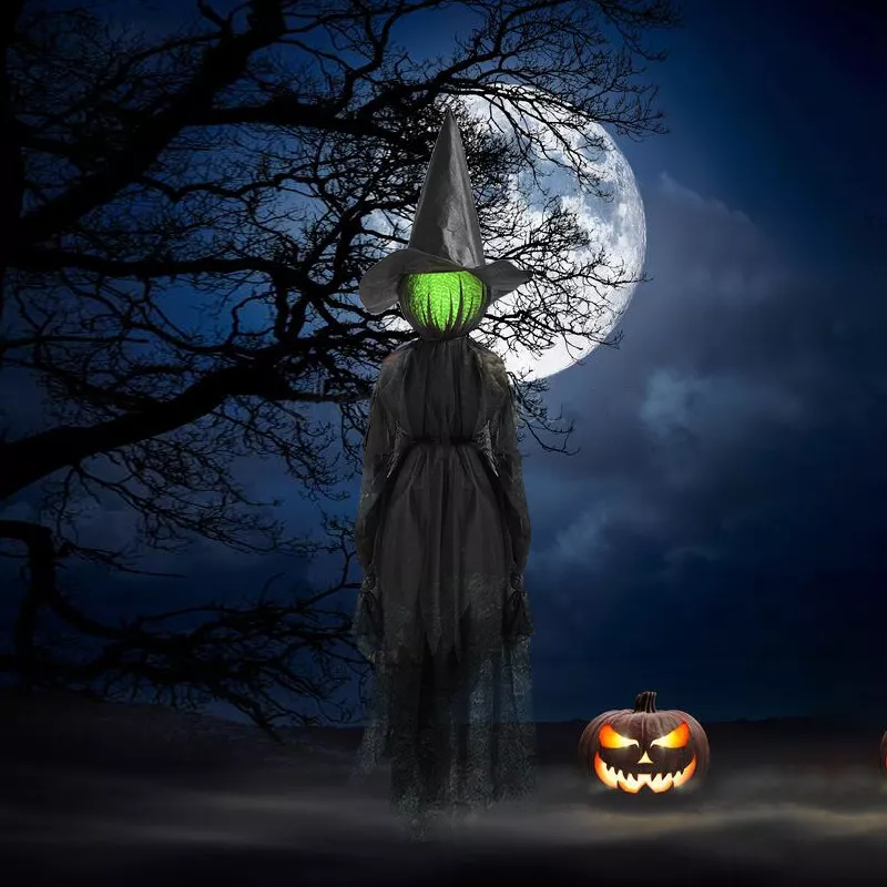 Halloween Glowing Head Witch, image 9