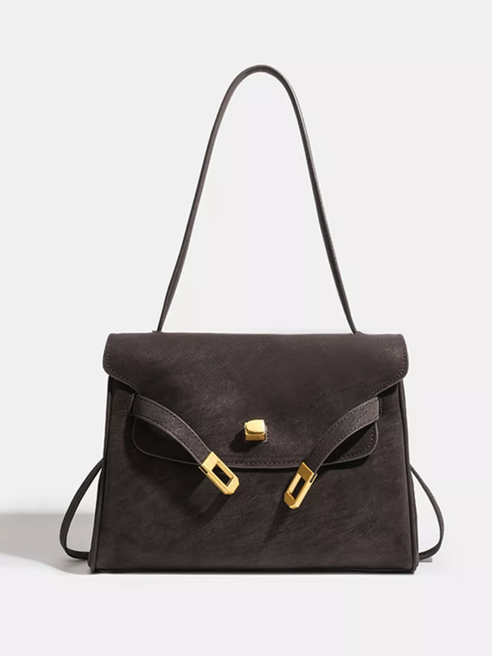 Buckle Closure Shoulder Bag
