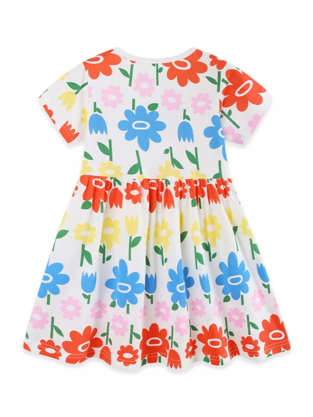 Children's Floral Print Casual Dress, image 5