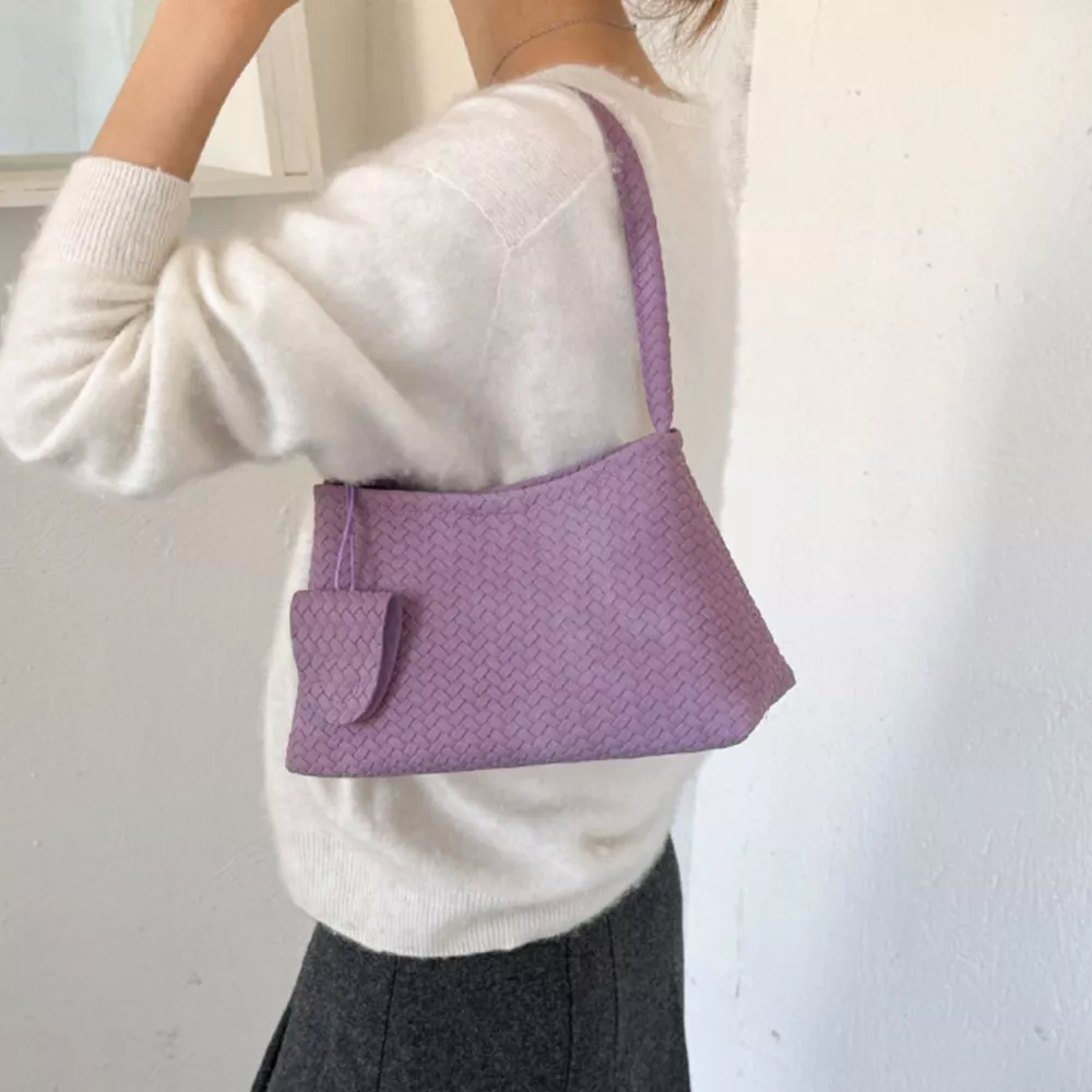 Woven Texture Shoulder Bag, image 12