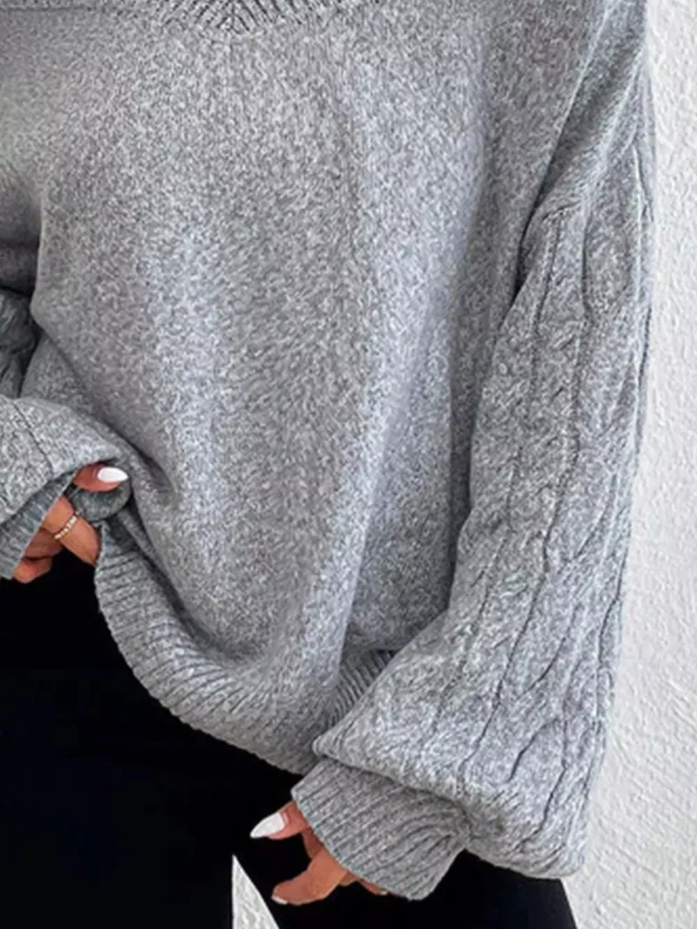 Cold Shoulder Turtleneck Sweater, image 5