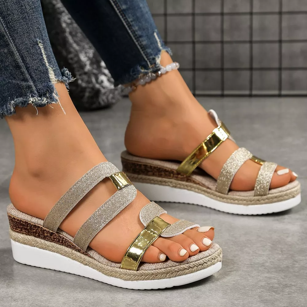 Open Toe Wedge Sandals, image 8