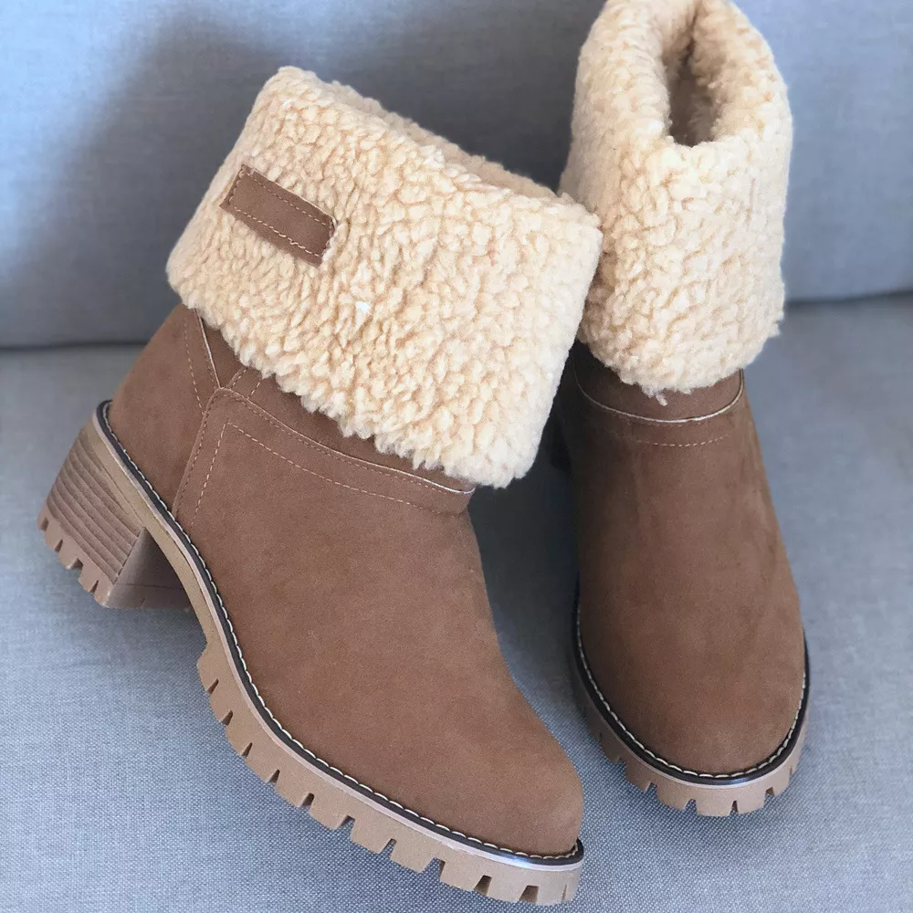Round Toe Block Heels Boots, image 10