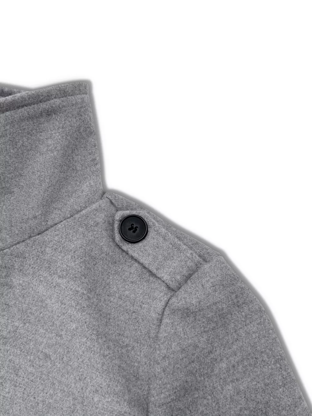 Button-Down Longline Coat with Belt, image 3