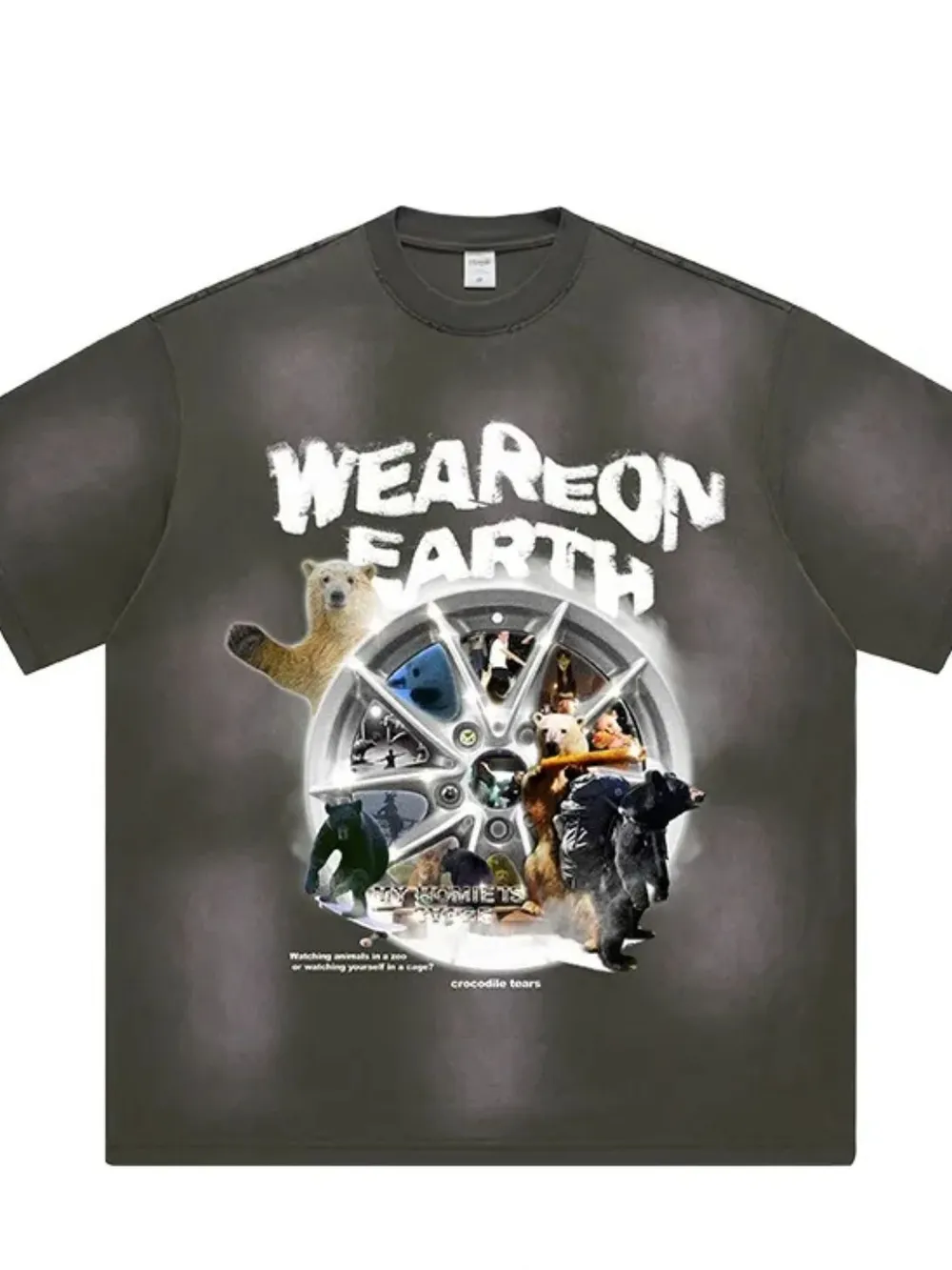 Men's Graphic Round Neck Short Sleeve T-Shirt