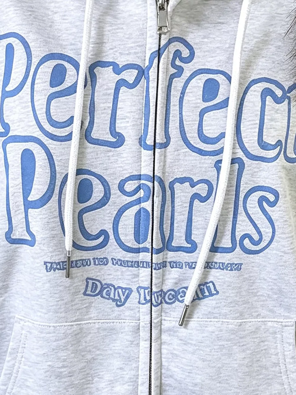 Letter Graphic Zip-Up Hoodie, image 2