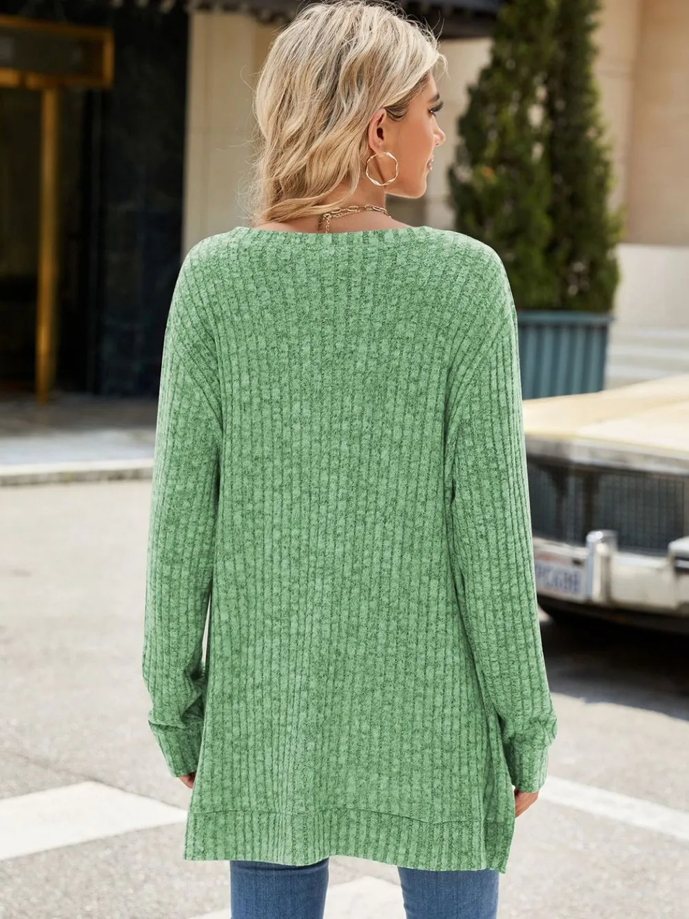 Round Neck Long Sleeve T-Shirt, image 19