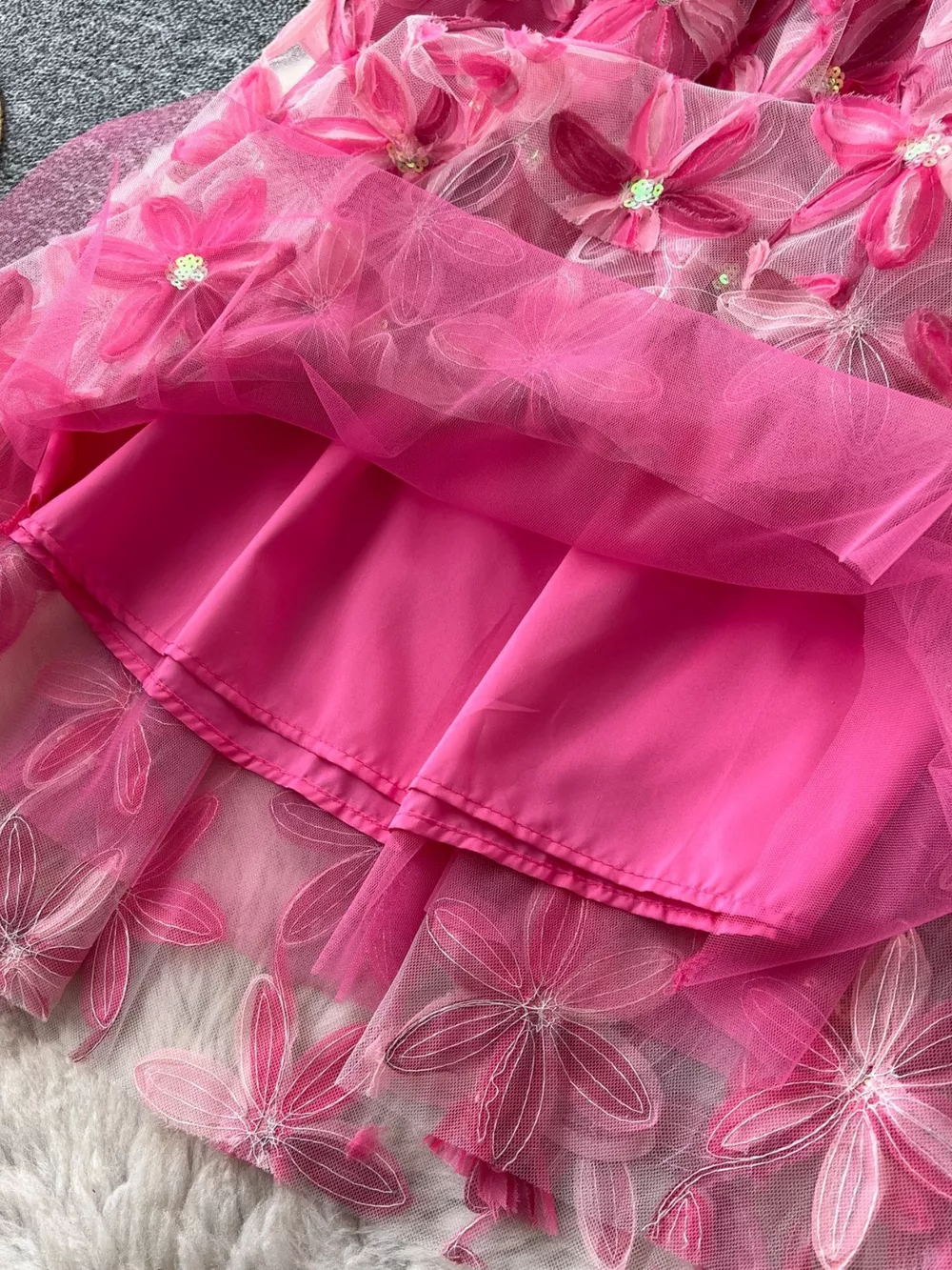 Floral Mesh Skirt, image 6