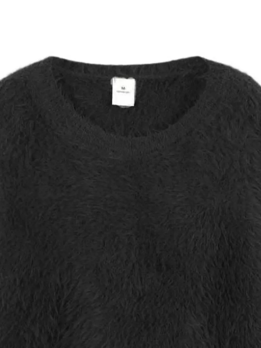 Fuzzy Round Neck Long Sleeve Sweater, image 8