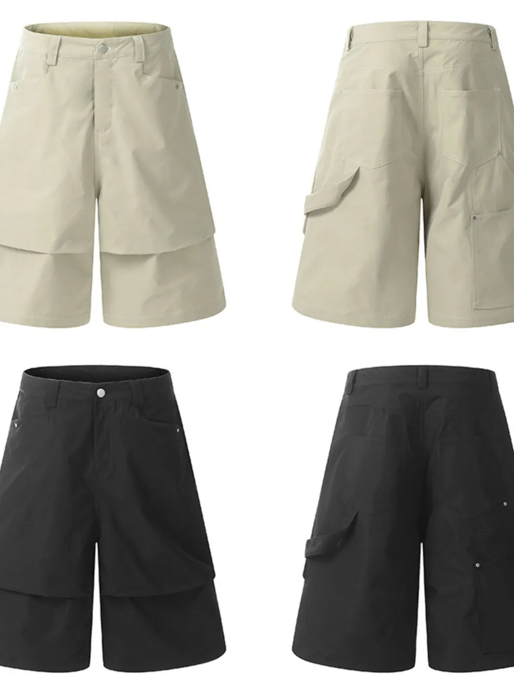 Men's Wide Leg Cargo Shorts, image 8