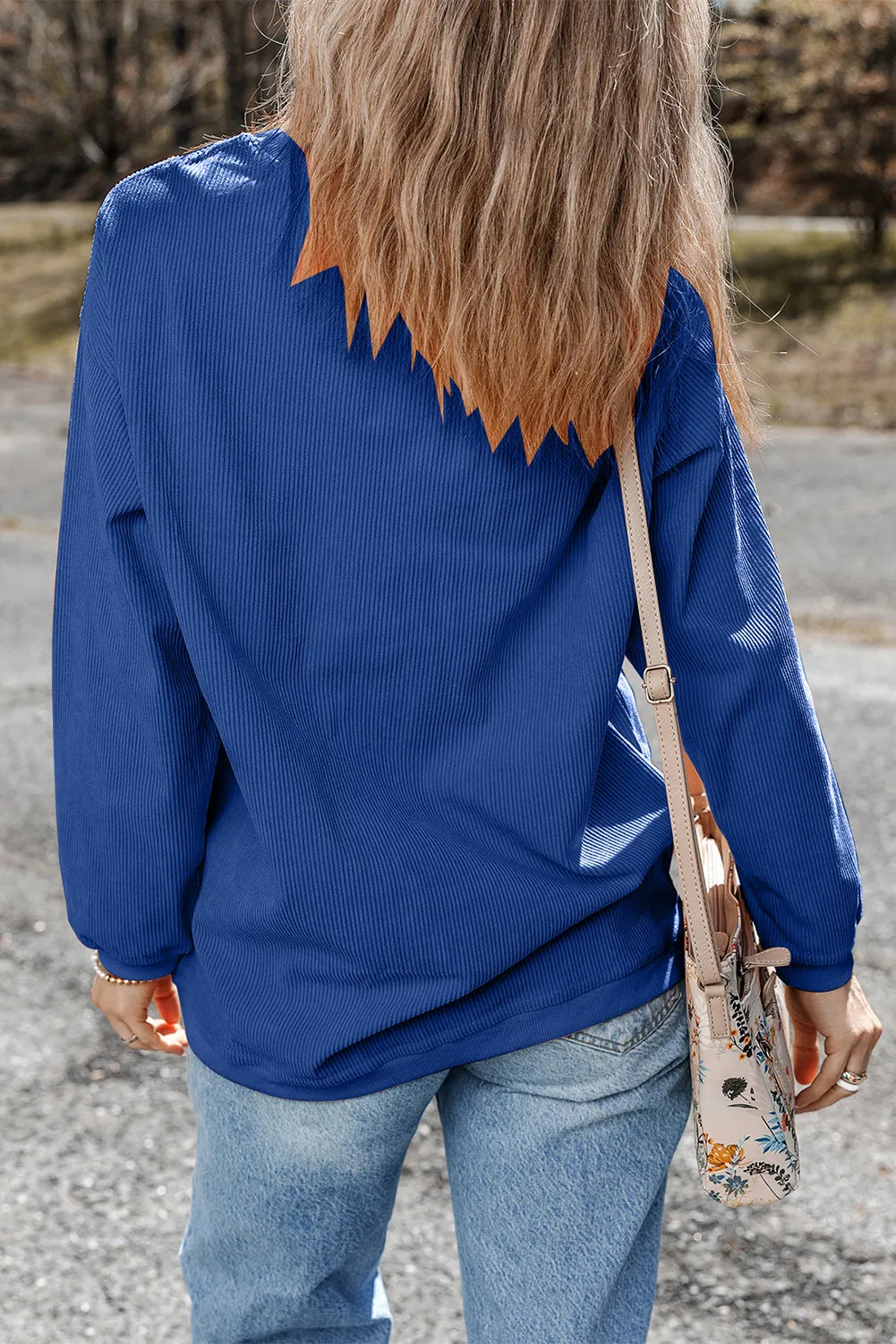 GAME DAY Round Neck Long Sleeve Sweatshirt, image 2