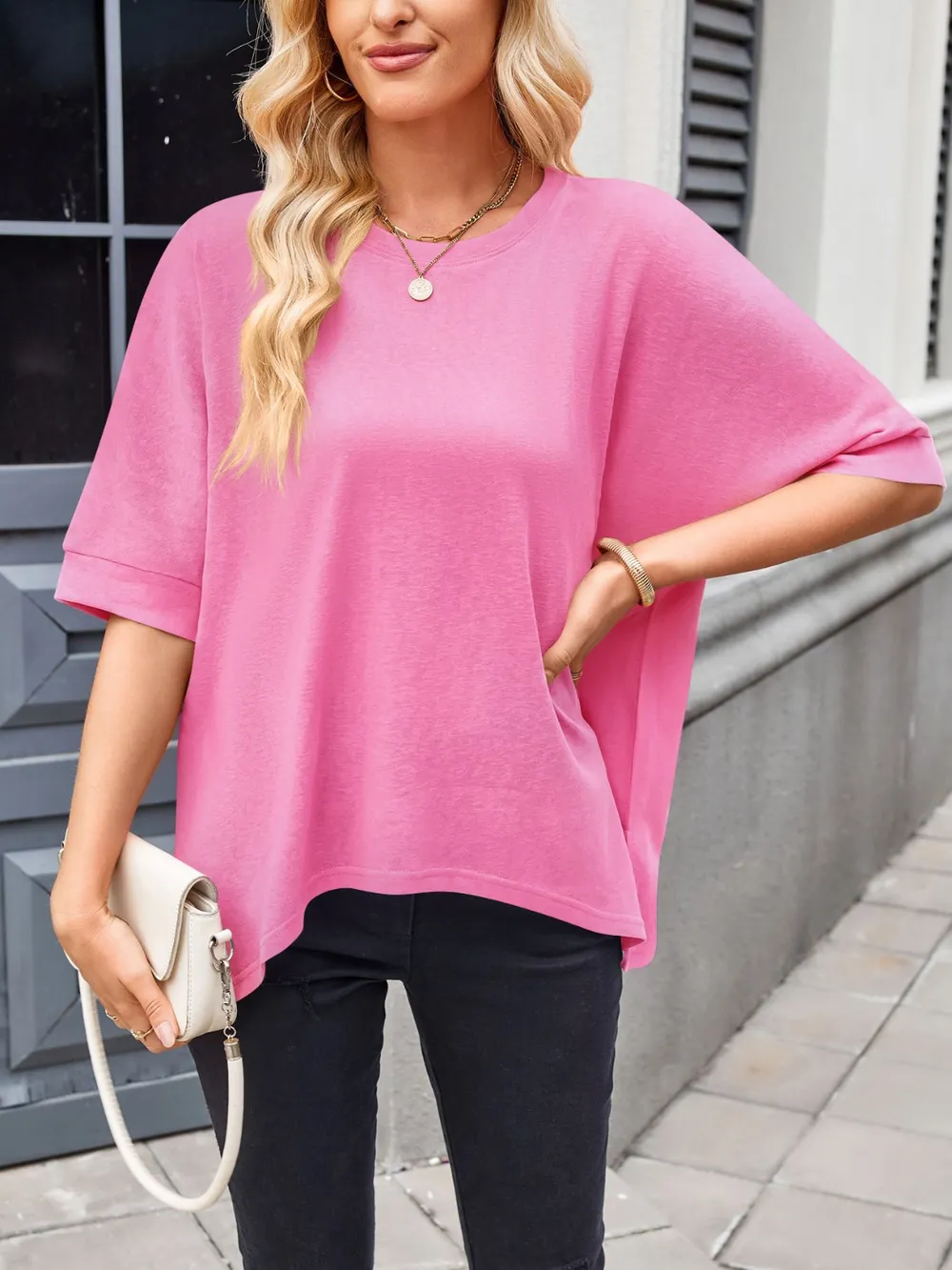Round Neck Half Sleeve T-Shirt, image 16