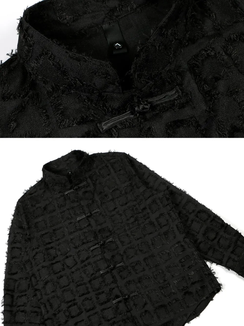 Men's Button Up Textured Oversized Shirt, image 5
