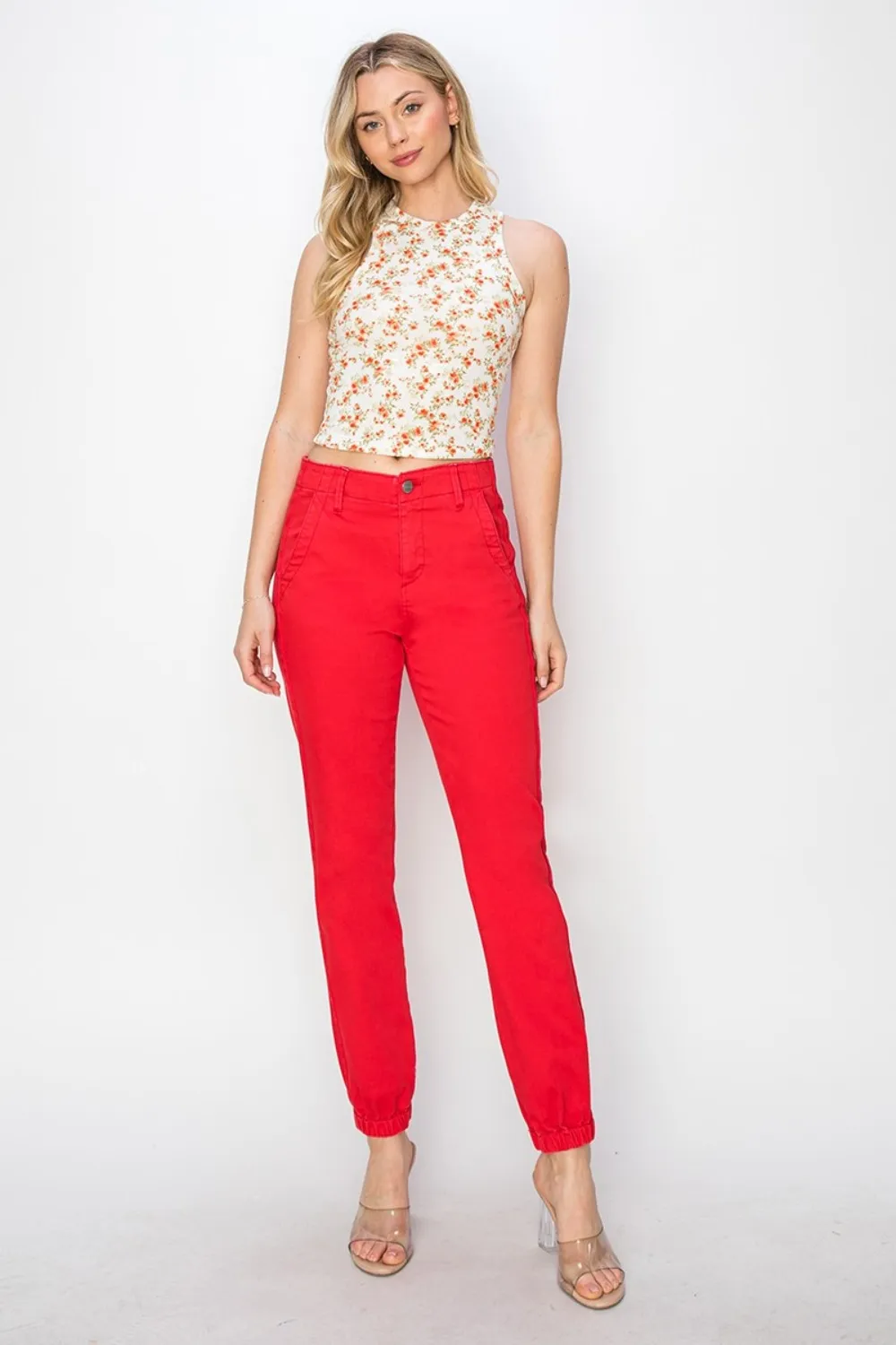 Full Size High Waisted Jogger Jeans, image 3