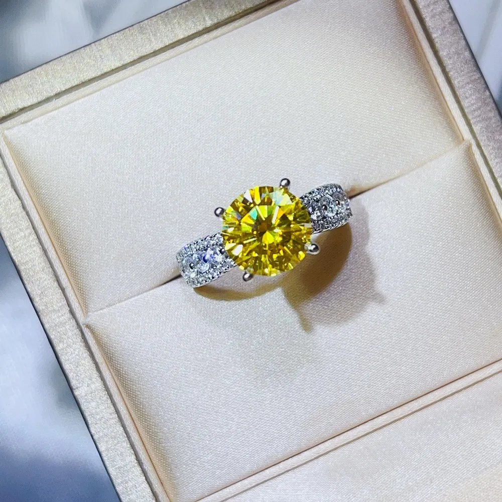 3 Carat Moissanite 925 Sterling Silver Ring, image 4