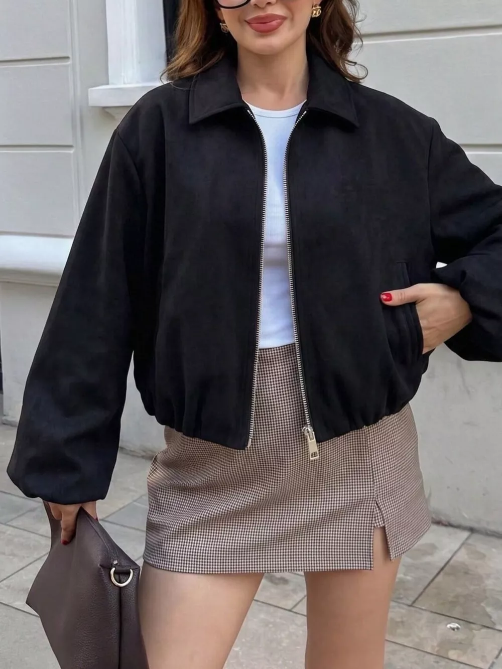 Zip Up Cropped Jacket, image 9