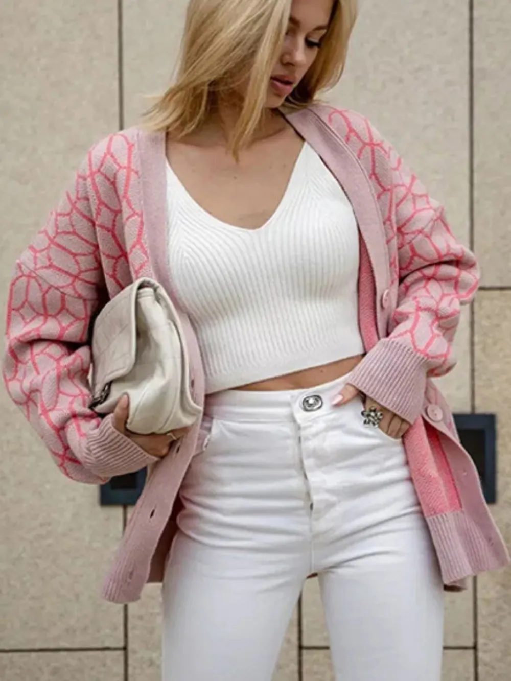 Button Up Long Sleeve Cardigan, image 3