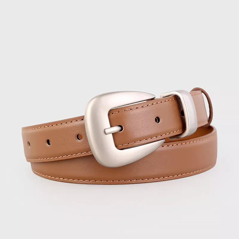 Buckle Skinny Leather Belt, image 5