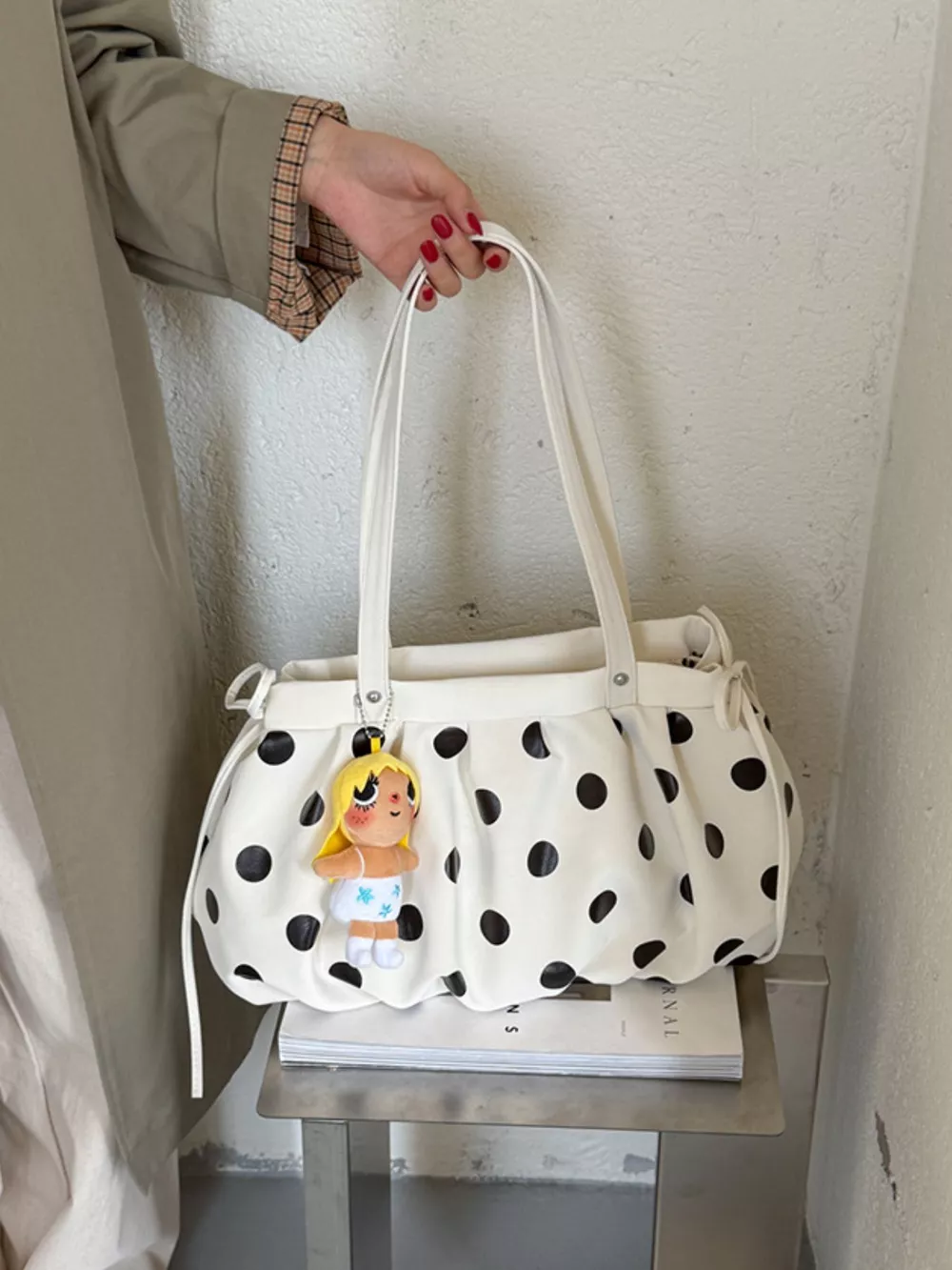 Polka Dot Shoulder Bag, image 10
