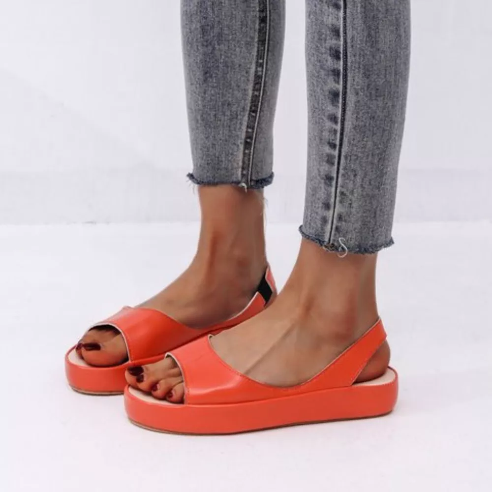 Peep Toe Platform Sandals, image 10