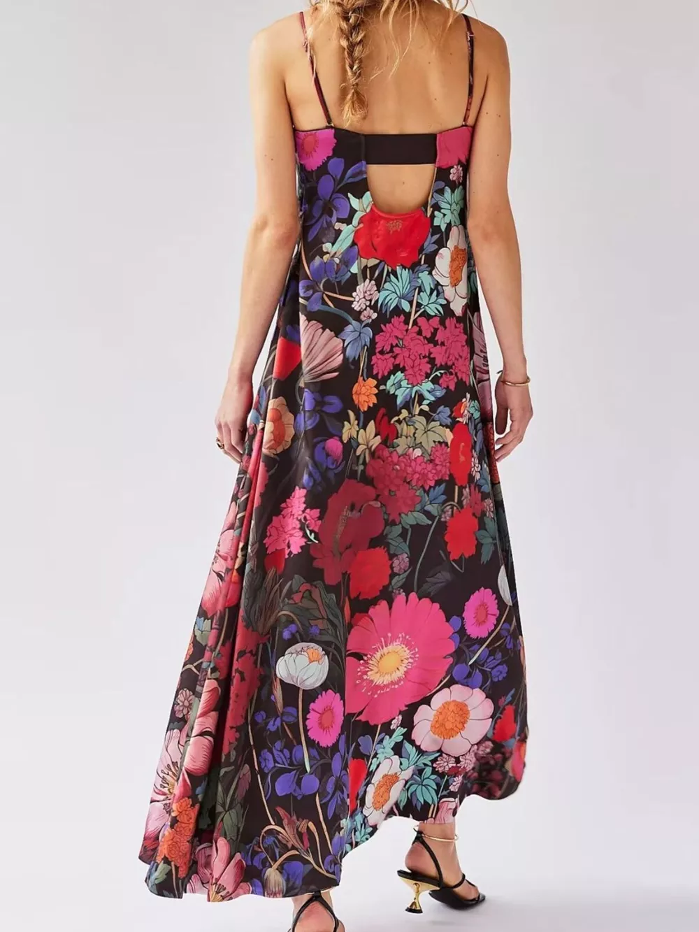 Floral Print Sleeveless Maxi Dress, image 7