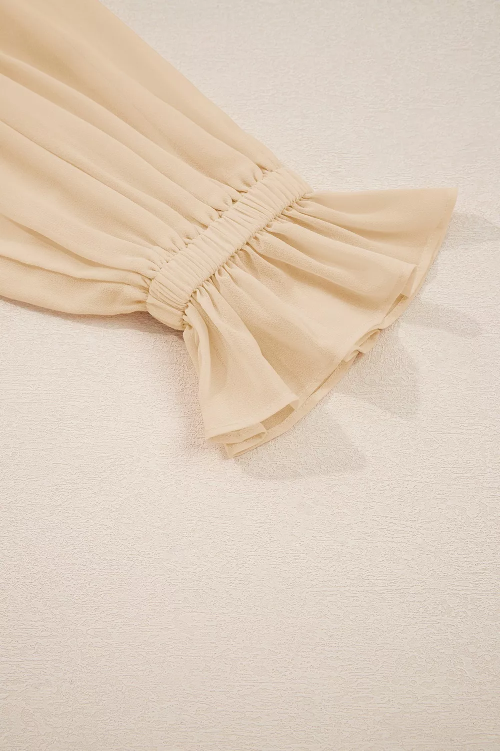 Round Neck Ruffle Sleeve Blouse, image 5