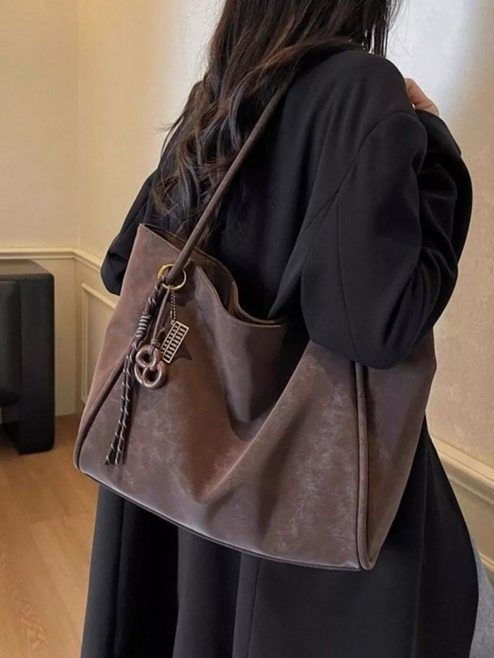 Solid Color Shoulder Bag, image 6