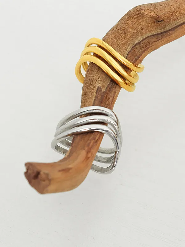 Titanium Steel Three-Layered Ring, image 8