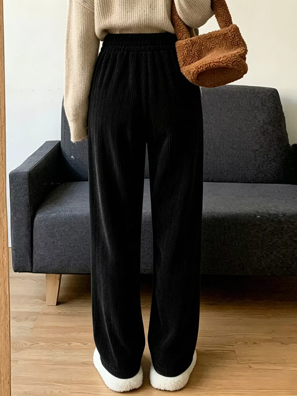Corduroy Wide-Leg Pants, image 11