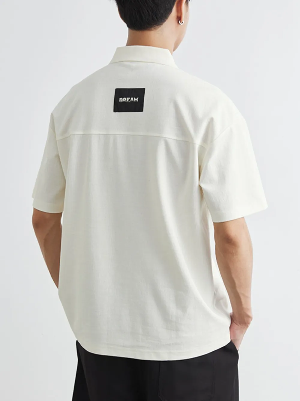 Men's Plus Size Button Detail Short Sleeve Polo, image 4