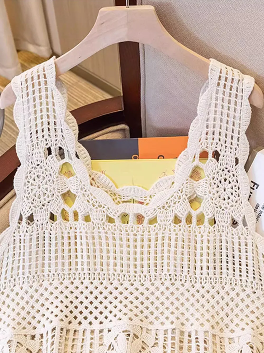 Openwork Scoop Neck Tank, image 5
