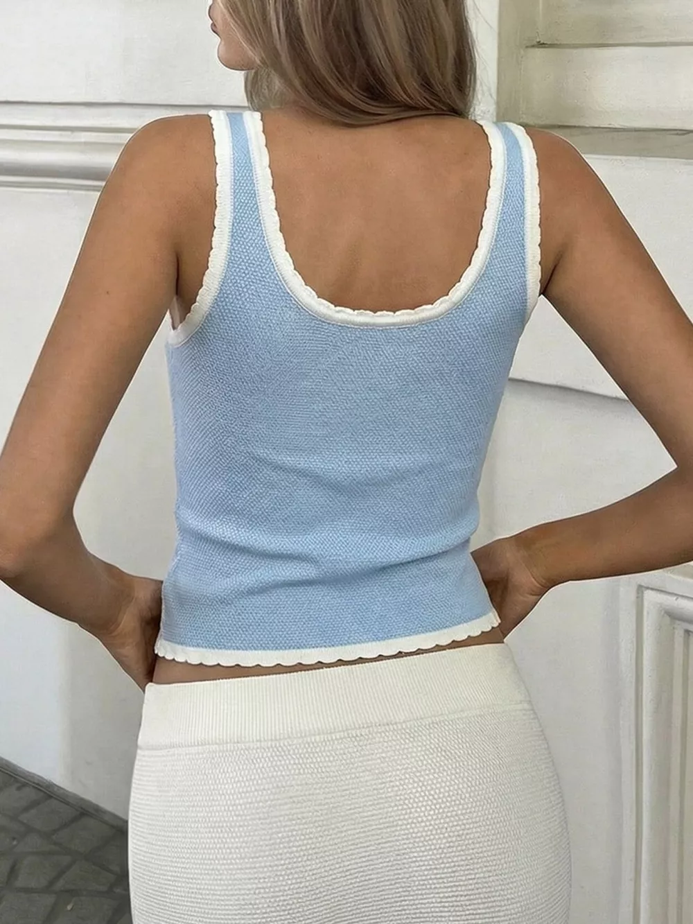 Tie-Front Tank Top, image 5