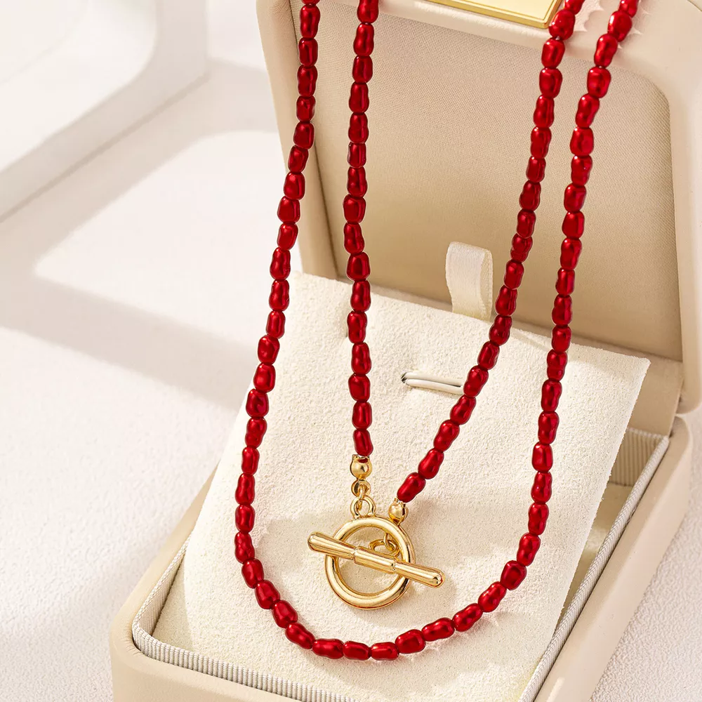 2 Piece Bohemian Beaded Necklace, image 2