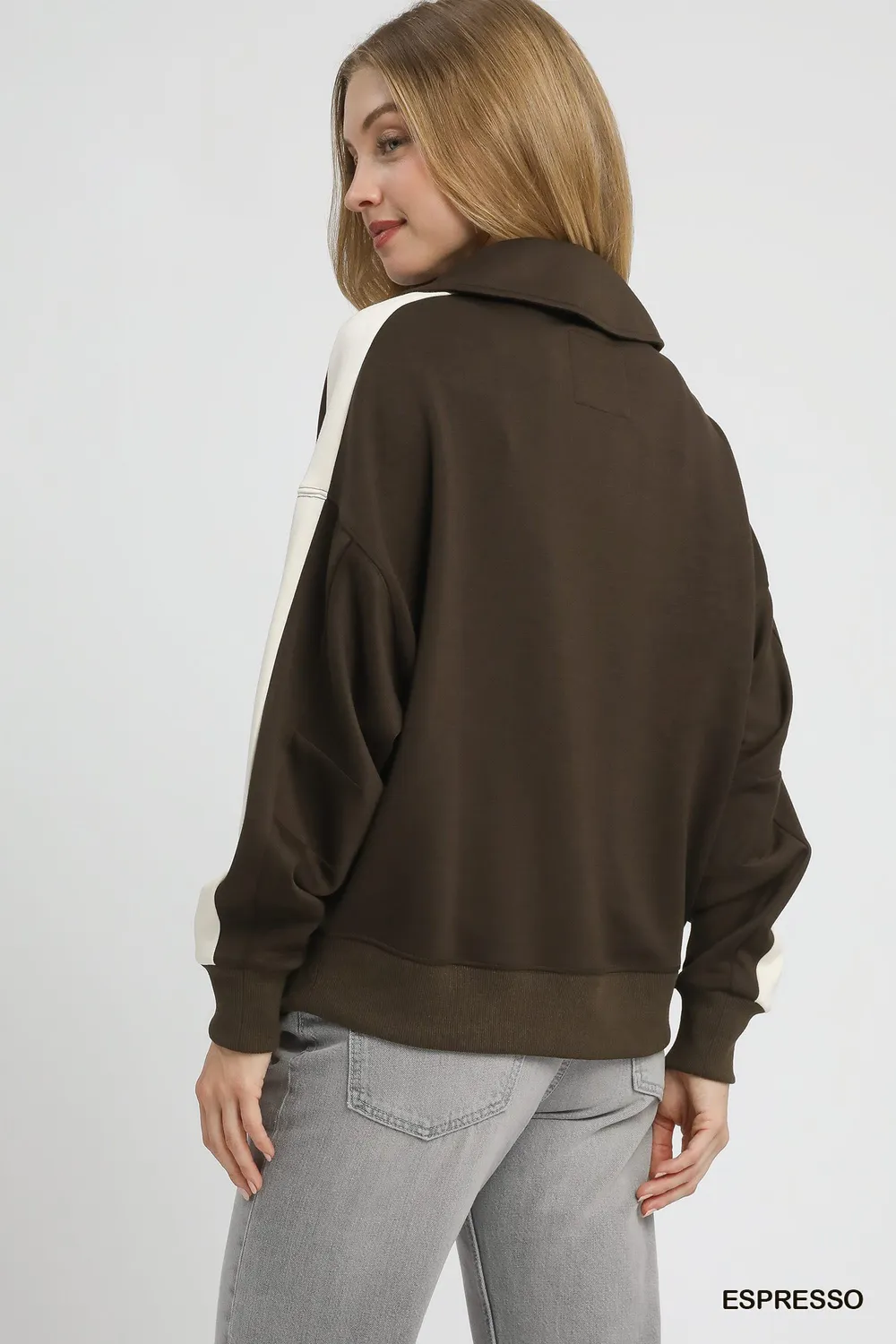 Color Block Polo Sweatshirt, image 3