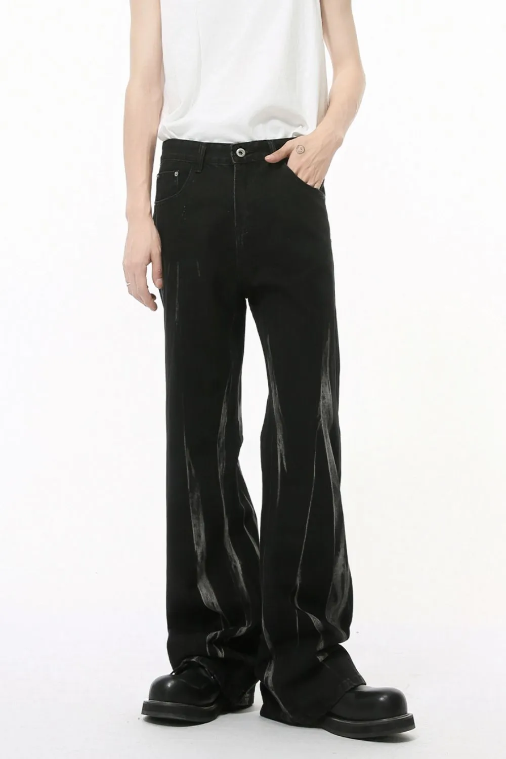Tie-Dye Jeans with Pockets, image 3