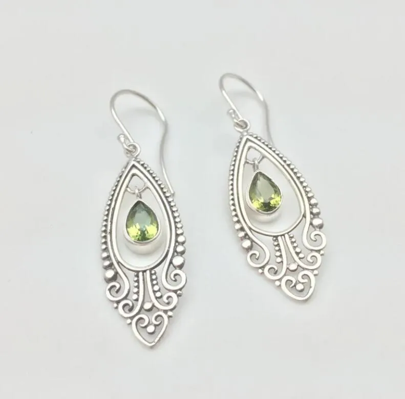 Alloy Rhinestone Cutout Earrings, image 3