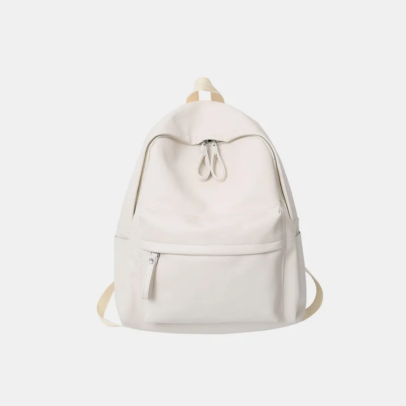 PU Leather Zip Backpack Bag, image 8