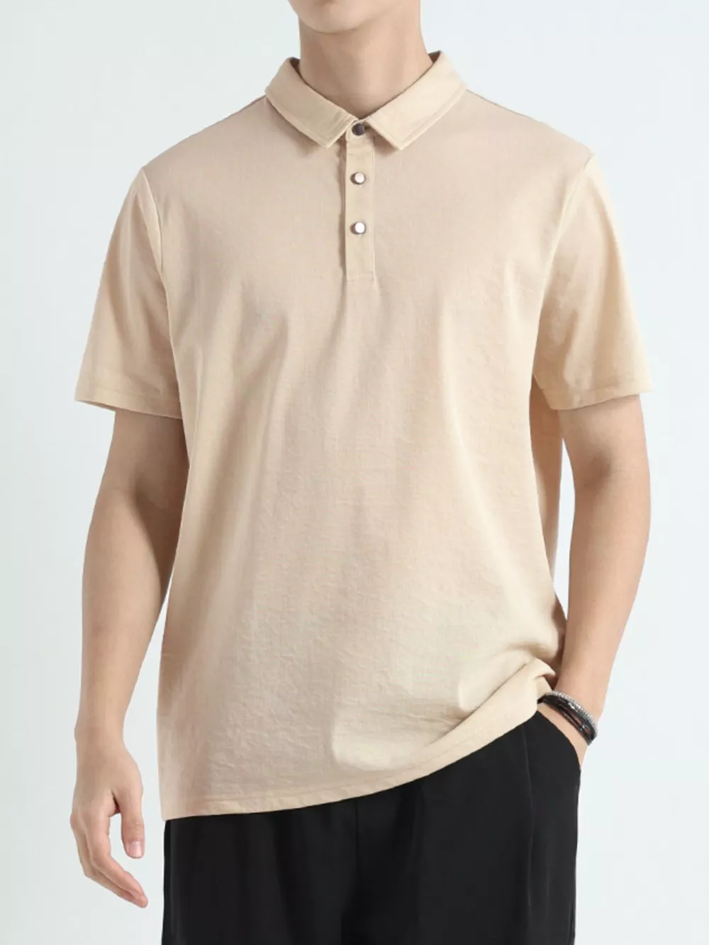Men's Plus Size Casual Fit Short Sleeve Polo