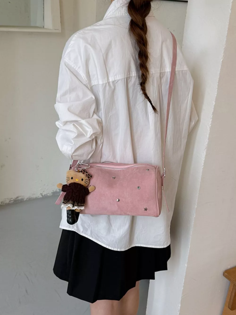 Studded Embellished Shoulder Bag, image 4