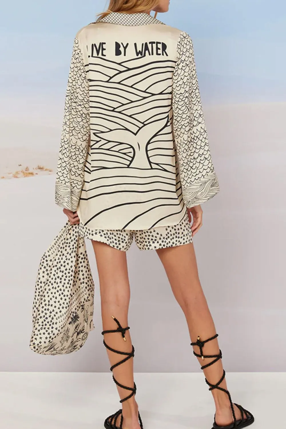 Nautical Print Top and Shorts Set, image 9