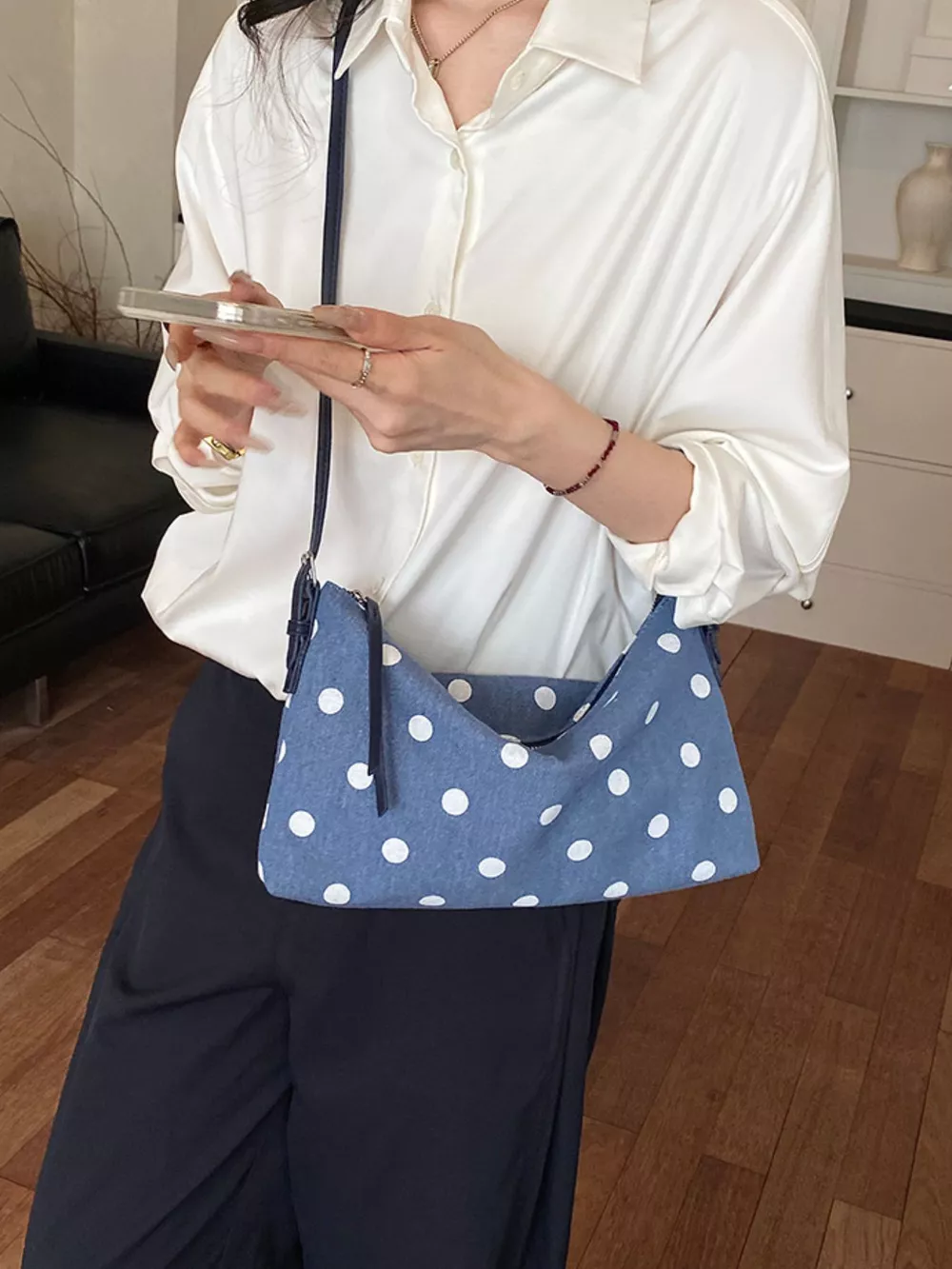 Polka Dot Shoulder Bag, image 9