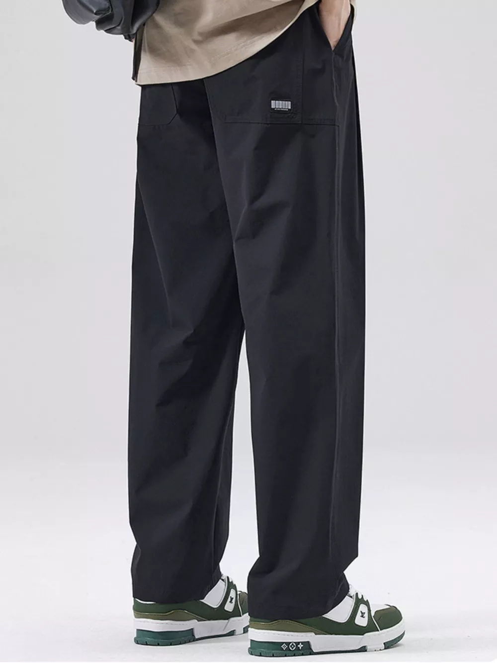 Men's Full Size Basic Style Wide Leg Pants Plus Size