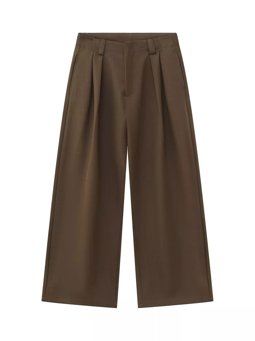 Men's High-Waisted Wide-Leg Pleated Pants, image 9
