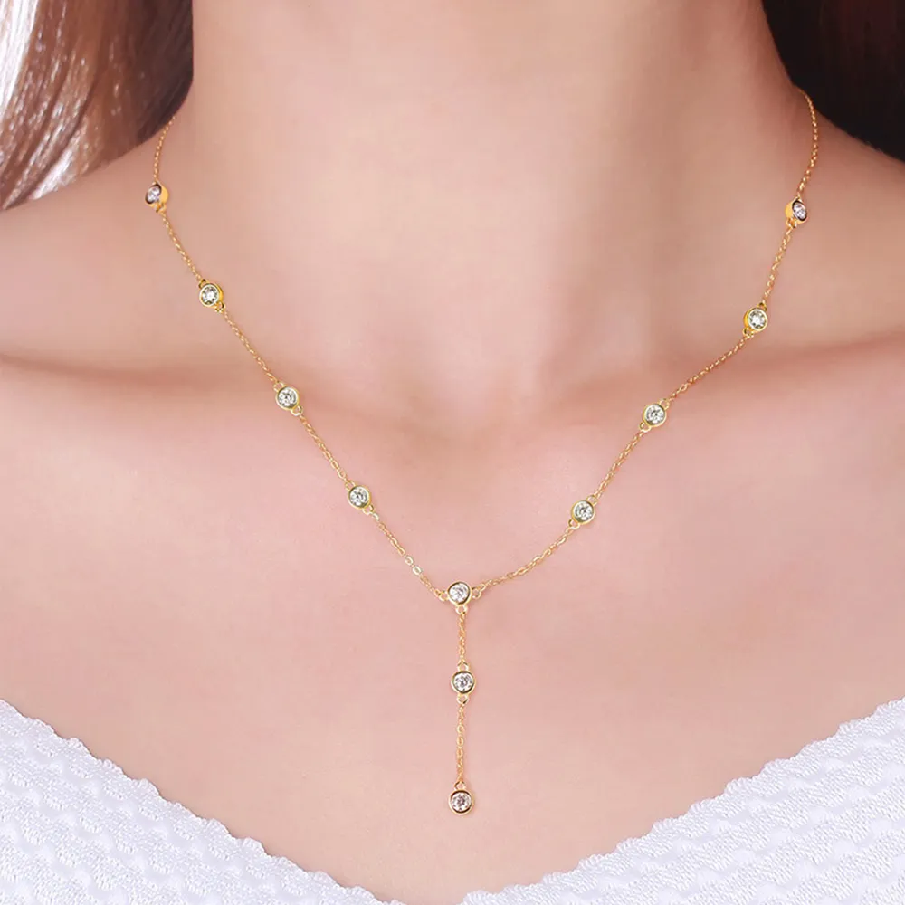 1.1 Carat Moissanite 925 Sterling Silver Necklace, image 4