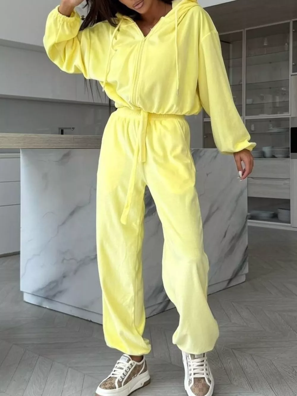 Zip-Up Hoodie and Joggers Set, image 22