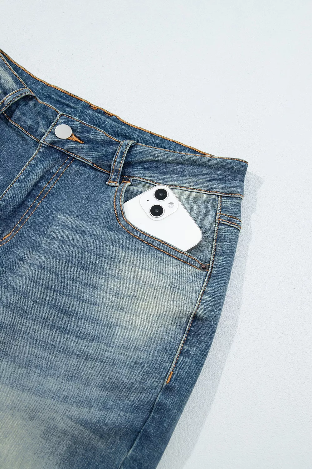 Pocket Detail Flare Leg Jeans, image 13