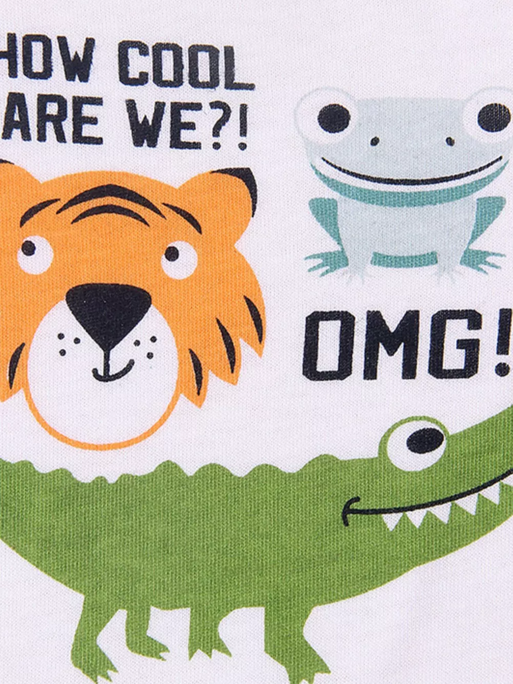 Children's Cartoon Animal Graphic Round Neck T-Shirt, image 3